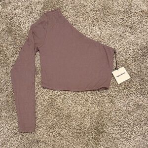 Superdown Karol Ribbed Mauve Crop Top size S